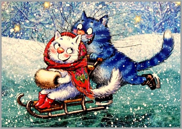 Синий кот Ирины Зенюк