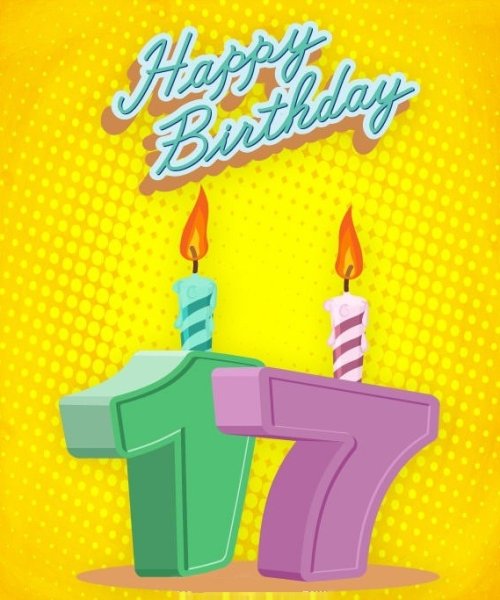 Поздравления с днём рождения 17 лет