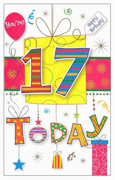 С днём рождения 17-летие
