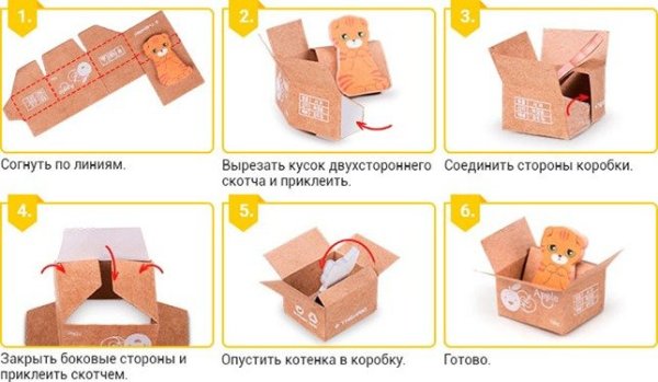 Открытка котик своими руками