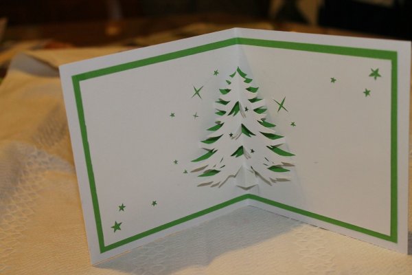 Киригами елка