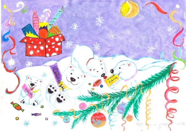 Идеи для новогодних рисунков