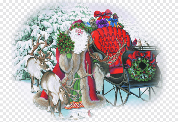 Дед Мороз на санях