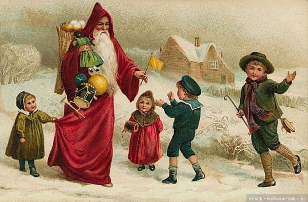 Винтажные открытки с новым годом