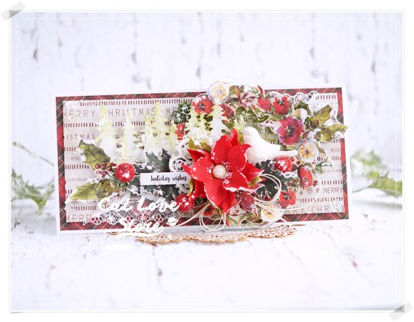 Новогодняя открытка из фоамирана своими руками