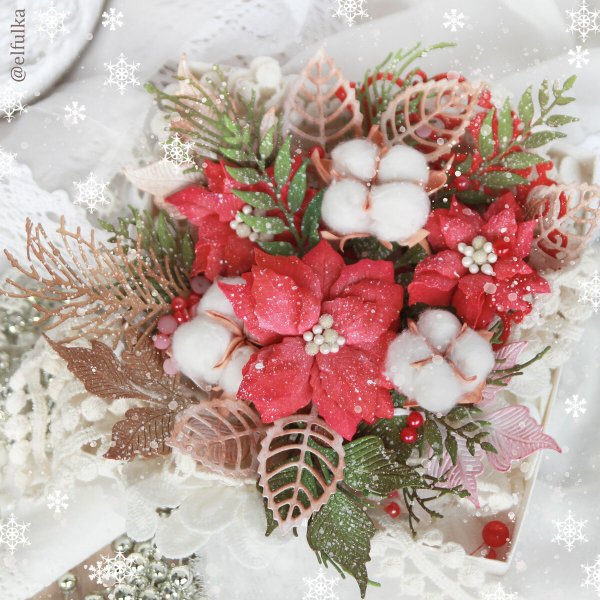 Композиция из фоамирана на новый год