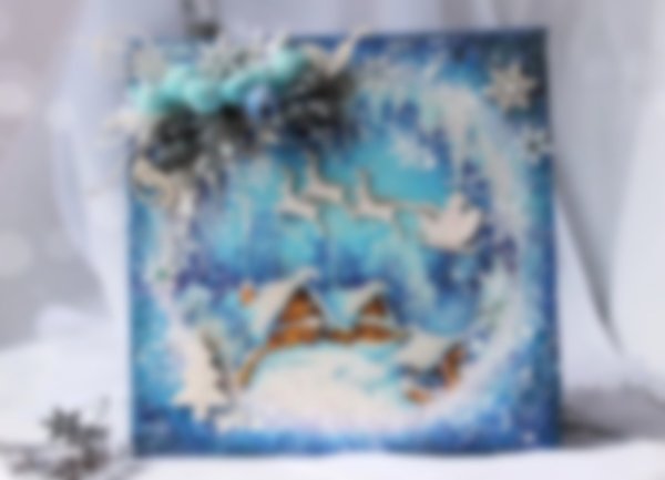 Декоративное новогоднее панно