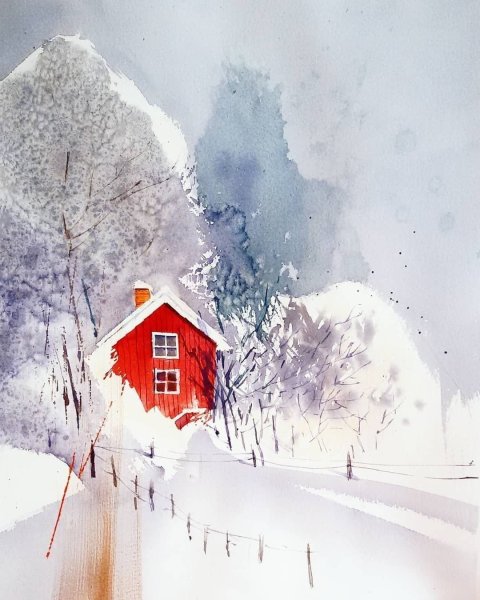 Анастасия Лобуз акварель