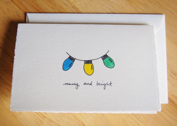 Открытки на новый год своими руками нарисовать