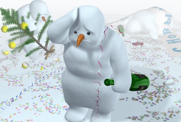 Открытки с 1 января прикольные