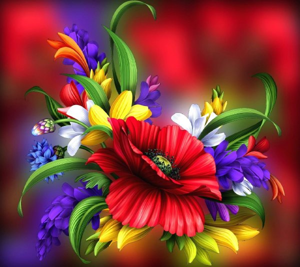 Яркие цветы желаний