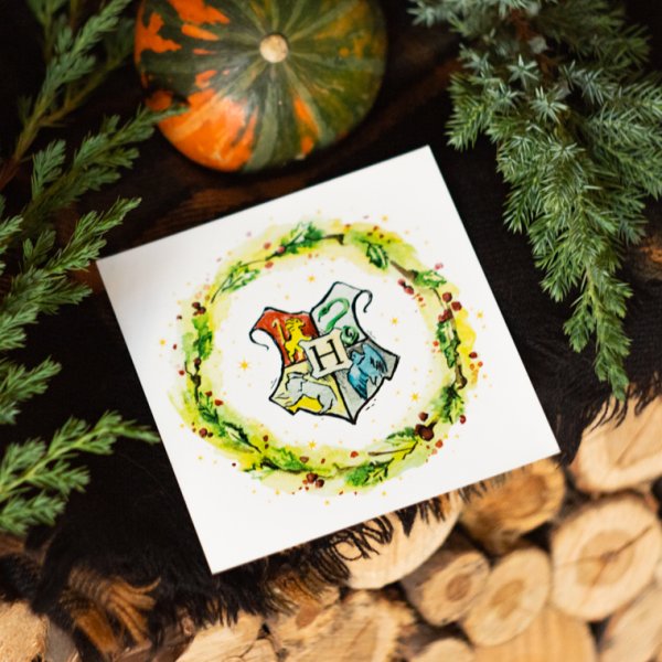 Гарри Поттер открытка на новый год