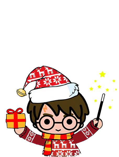 Гарри Поттер новогодний арт