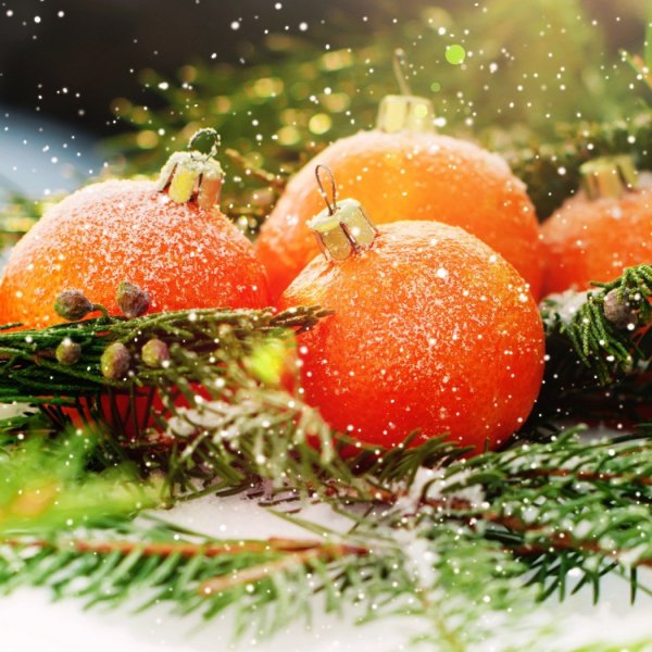 Новогодний мандарин.