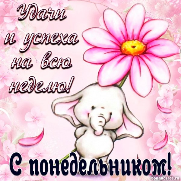 Открытки поздравления с понедельником
