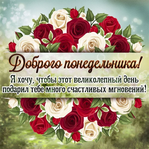 Поздравление с понедельником