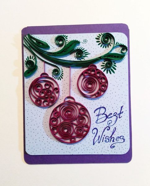 Квиллинг открытки на новый год