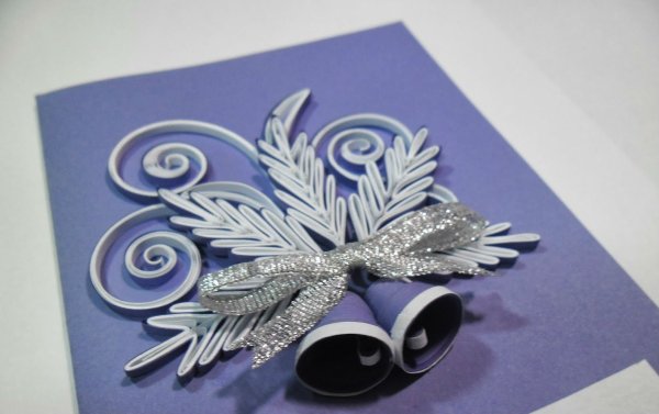 Подарок из квиллинга на новый год