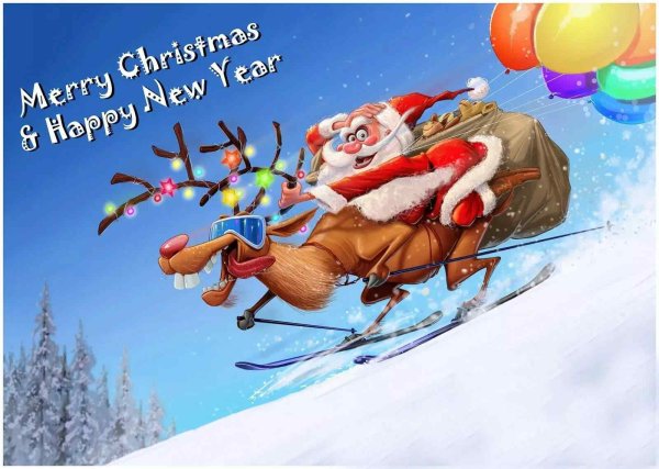 Прикольные новогодние открытки