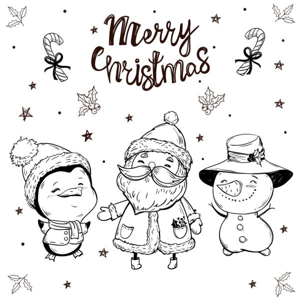 Скетч новый год