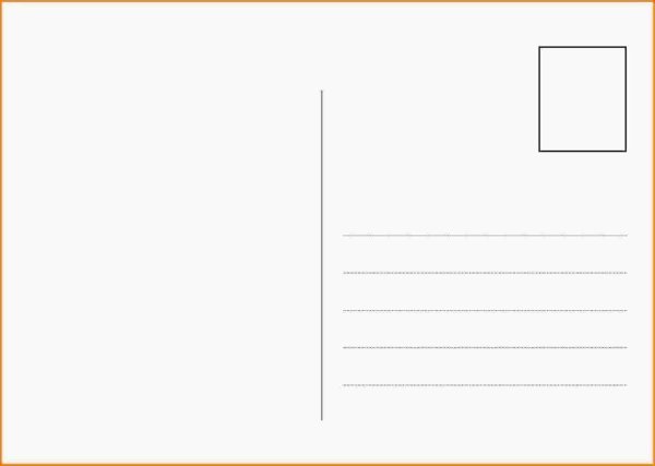 Почтовая открытка сзади