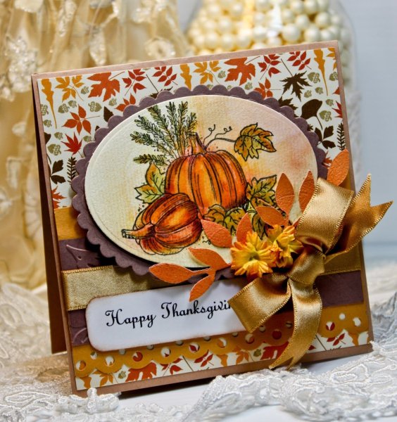 Осенняя открытка с днем рождения