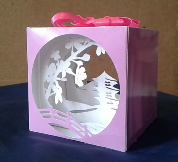 Зимняя композиция из бумаги