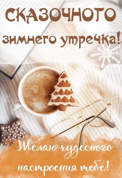 Прикольные поздравления с добрым утром зимние