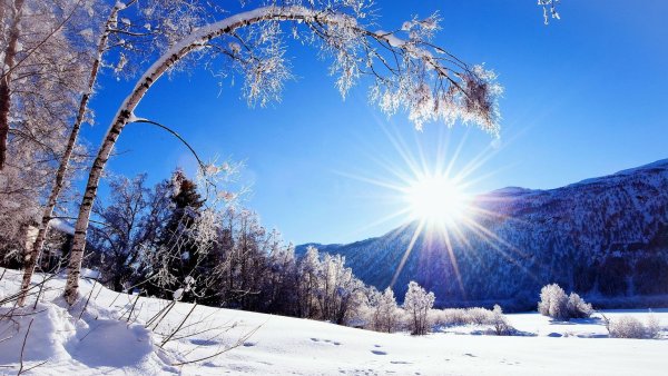 Открытки с добрым утром вторника зимние