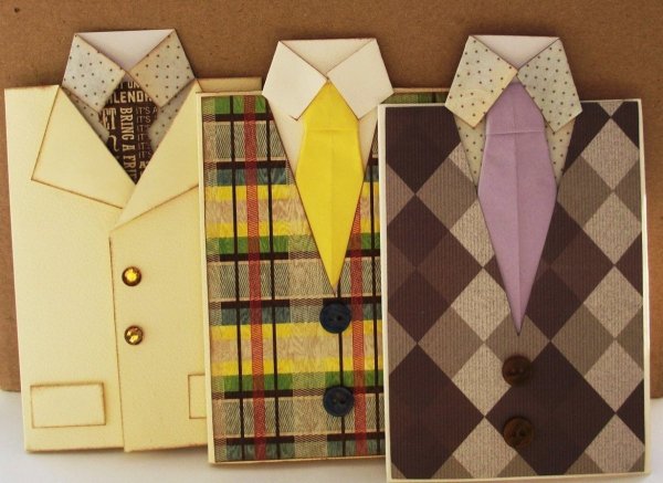 Открытка в виде рубашки