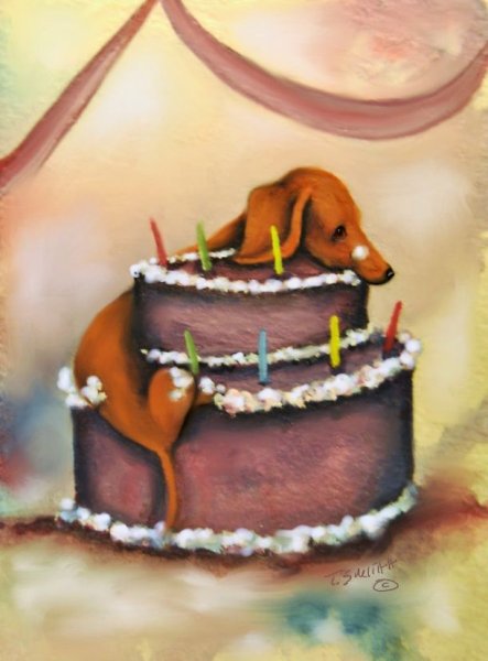 С днём рождения жесткошерстная такса