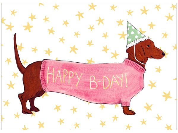 Старые открытки с таксами