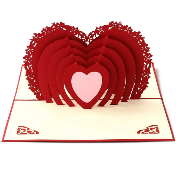 Объемная валентинка