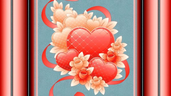 Открытки с сердечками