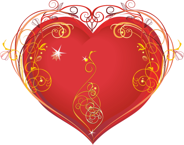 Открытка в виде руки с сердцем