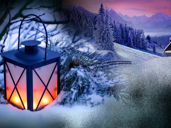 Зимний фонарь