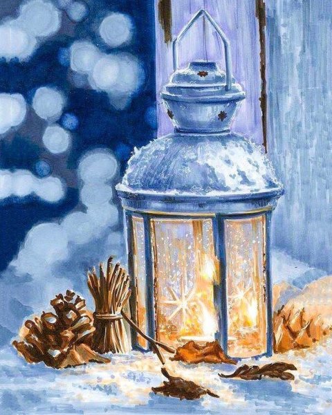 Рождество акварель