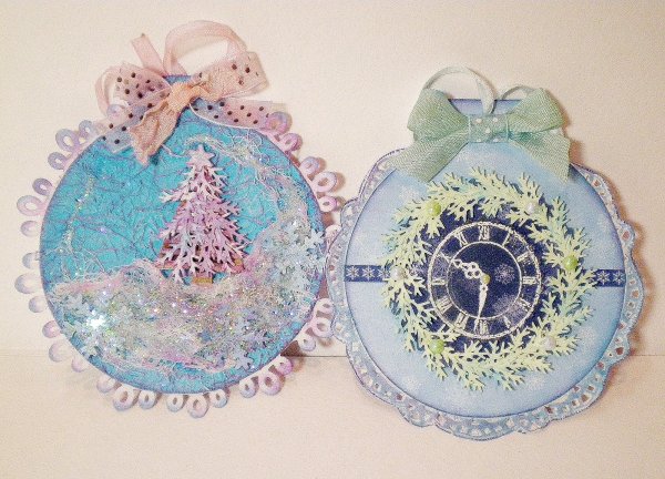 Новогодняя игрушка Скрапбукинг