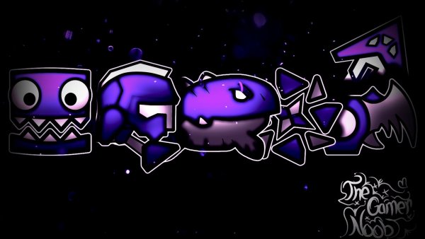 Шапка Geometry Dash для ютуба