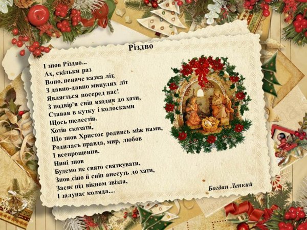 Різдво Христове привітання