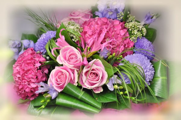 Букет цветов открытка