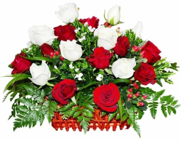 Букет цветов открытка