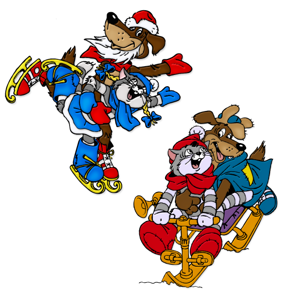 Персонажи новогодних мультфильмов