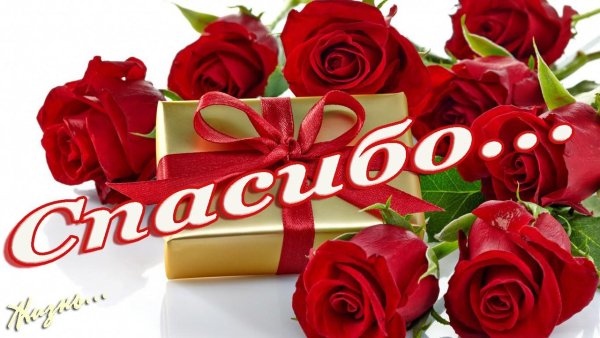 Открытка с блогодарность