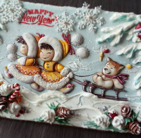 Новогодние Пряничные открытки