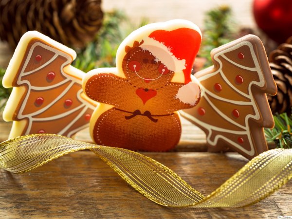 Новогодние пряники Снеговик