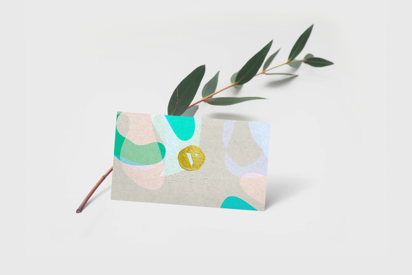 Конверт с открыткой мокап