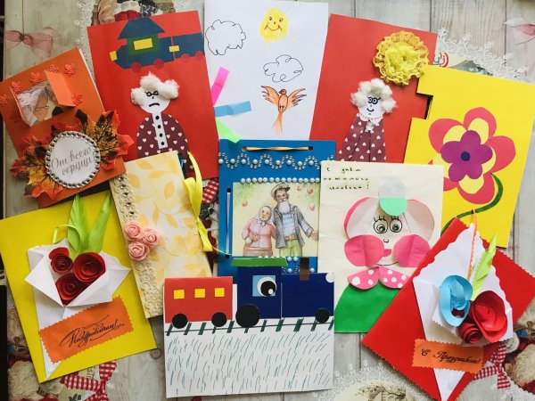 Открытки пожилым людям своими руками