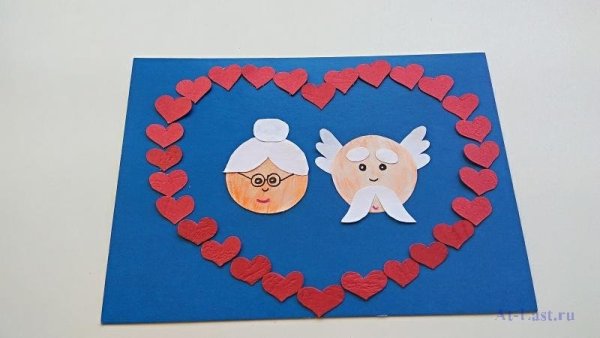 Открытки ко Дню пожилого человека в детском саду