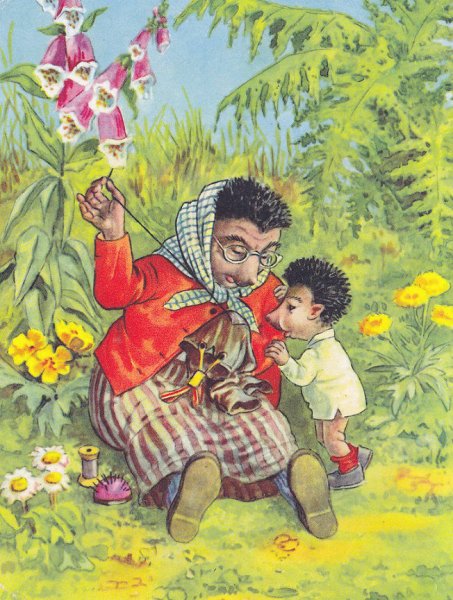 Открытки с ежиками Эрих Нойберт